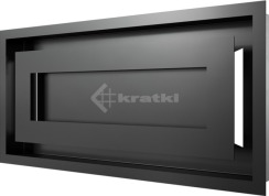 Решітка для каміну Kratki Wind 22х45 чорна. Фото 3