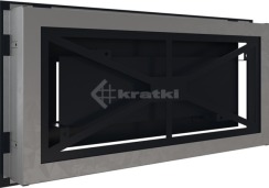 Решітка для каміну Kratki Wind 22х45 чорна. Фото 4
