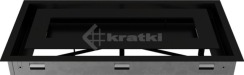 Решітка для каміну Kratki Wind 22х45 чорна. Фото 6