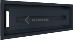 Решітка для каміну Kratki Wind 17х49 графітова
