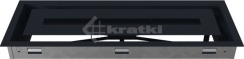 Решітка для каміну Kratki Wind 17х49 графітова. Фото 6
