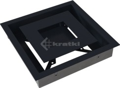 Решітка для каміну Kratki Wind 22х22 графітова. Фото 7