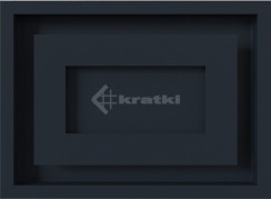 Решітка для каміну Kratki Wind 22х30 графітова. Фото 2