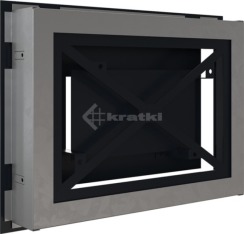 Решітка для каміну Kratki Wind 22х30 графітова. Фото 4