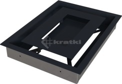 Решітка для каміну Kratki Wind 22х30 графітова. Фото 7