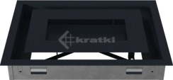 Решітка для каміну Kratki Wind 22х30 графітова. Фото 5
