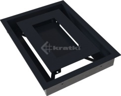 Решітка для каміну Kratki Wind 22х30 графітова. Фото 6