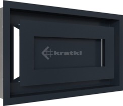 Решітка для каміну Kratki Wind 22х37 графітова