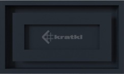 Решітка для каміну Kratki Wind 22х37 графітова. Фото 3