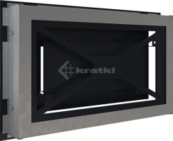 Решітка для каміну Kratki Wind 22х37 графітова. Фото 4
