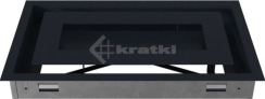 Решітка для каміну Kratki Wind 22х37 графітова. Фото 6