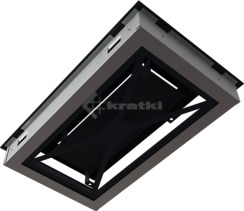 Решітка для каміну Kratki Wind 22х37 графітова. Фото 8