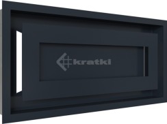 Решітка для каміну Kratki Wind 22х45 графітова